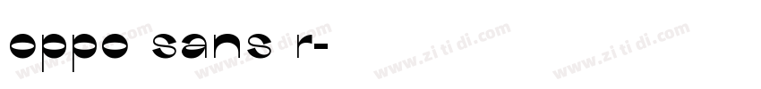 oppo sans r字体转换